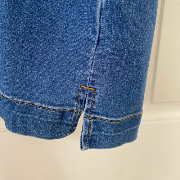 Free People Denim Mini Pinafore Dress - Picture 6 of 6